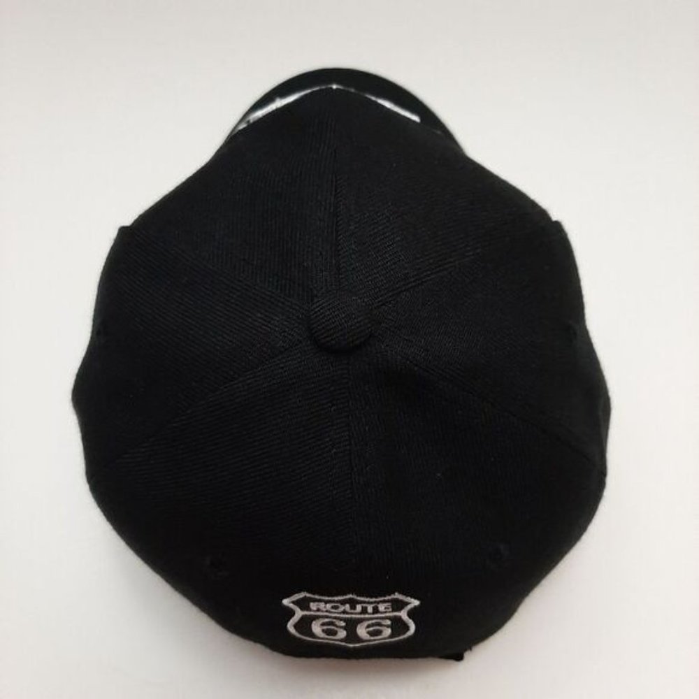 ROUTE 66 by Joycap Classic Baseball Ball Hat Adjustable Back B&W OS - Picture 7 of 13